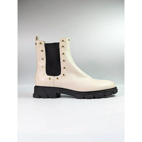 Michael Kors Women's Ridley Cream Studded Chelsea Booties Size 11 (MSRP $225) - Picture 2 of 12